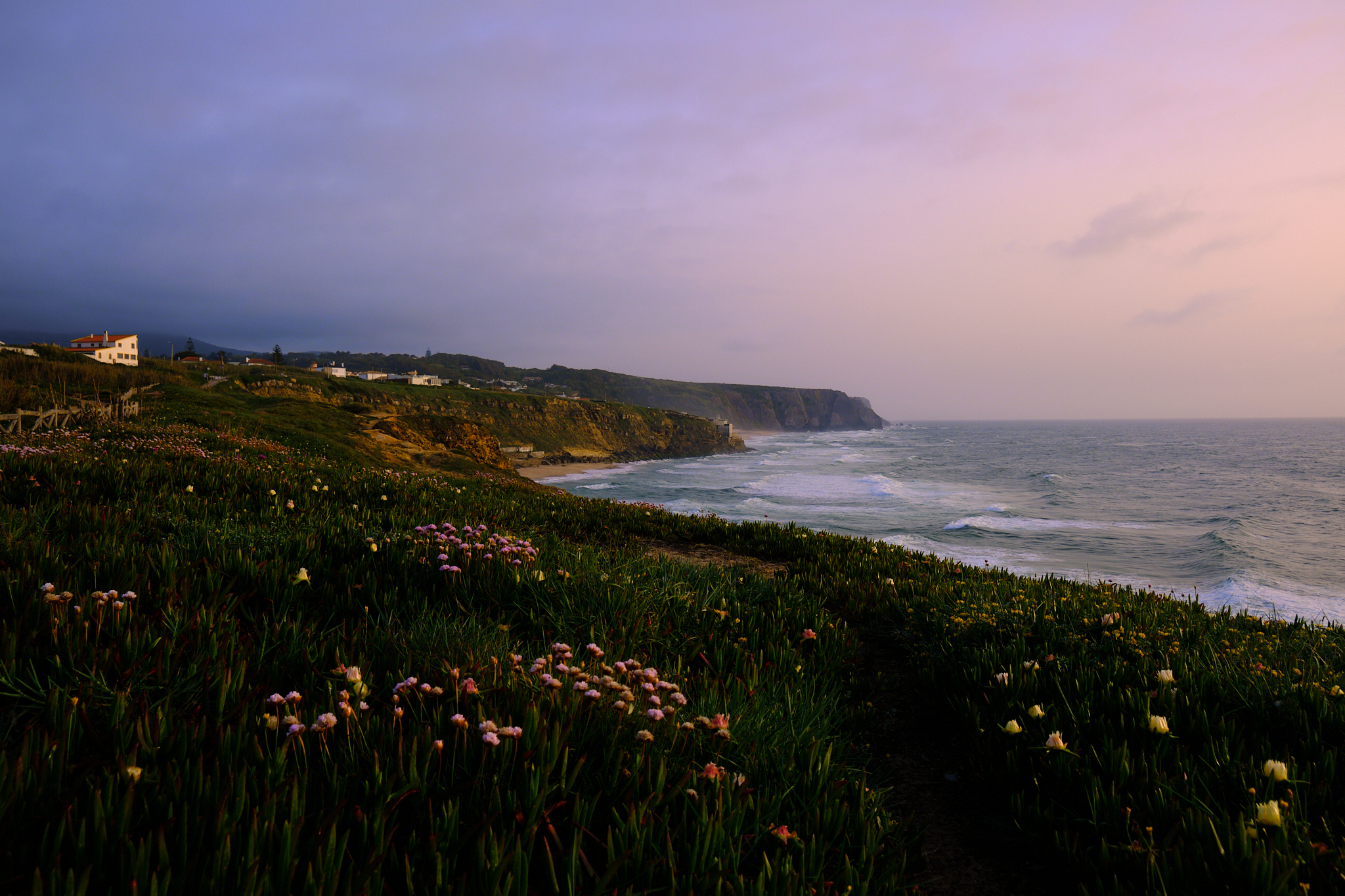 Coast at dusk